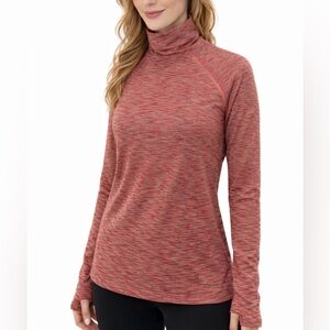 Sweaty Betty Spacedye Funnel Neck Base Layer Top Turtleneck US 8 UK Medium Women